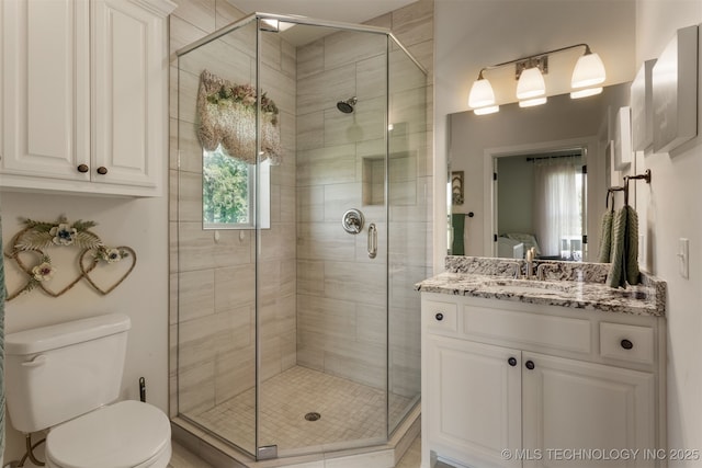 22322 E 121st St S, Broken Arrow, OK 74014 - full bathroom featuring vanity and a shower stall