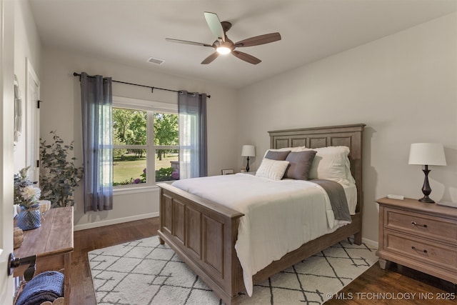 22322 E 121st St S, Broken Arrow, OK 74014 - bedroom featuring light wood-type flooring and a ceiling fan