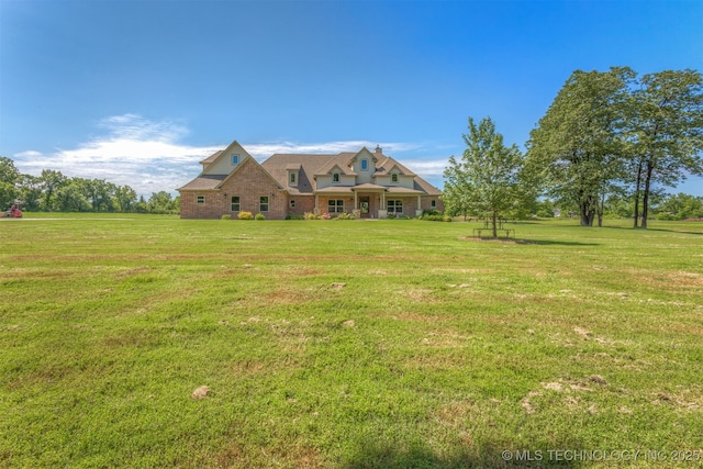 22322 E 121st St S, Broken Arrow, OK 74014 - view of front of house with a front yard
