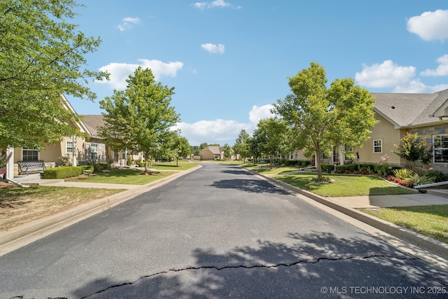 445 S Cypress Ave, Broken Arrow, OK 74012 - view of asphalt street featuring a residential view and curbs