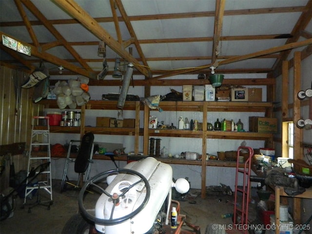 399987 W 3700th Rd, Ramona, OK 74061 - storage room with a garage