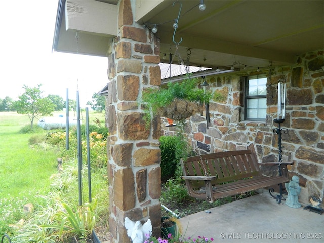 399987 W 3700th Rd, Ramona, OK 74061 - view of patio