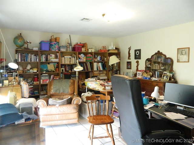399987 W 3700th Rd, Ramona, OK 74061 - home office with tile patterned floors