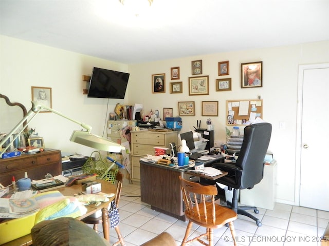 399987 W 3700th Rd, Ramona, OK 74061 - office featuring light tile patterned floors