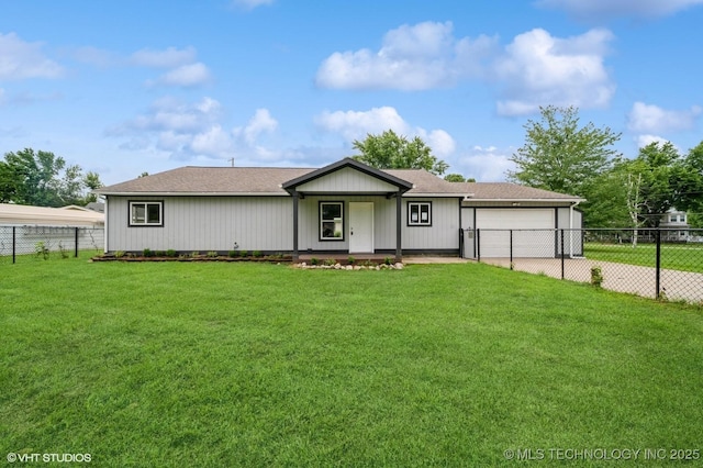 25530 S 608th Ct, Grove, OK 74344 - view of front facade with a garage and concrete driveway