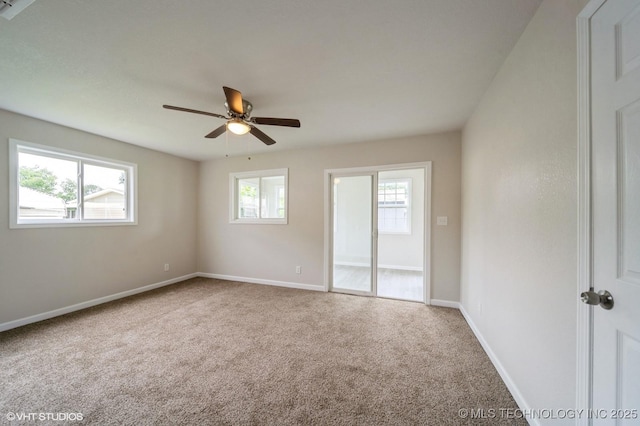 25530 S 608th Ct, Grove, OK 74344 - carpeted empty room featuring ceiling fan and baseboards