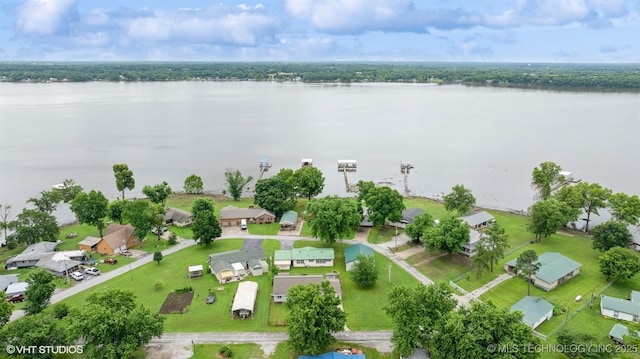 25530 S 608th Ct, Grove, OK 74344 - aerial view of residential area with a large body of water