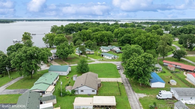 25530 S 608th Ct, Grove, OK 74344 - aerial view of residential area with a nearby body of water