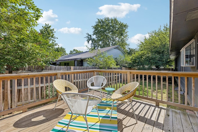 4019 E 37th St S, Tulsa, OK 74135 - wooden deck with a fenced backyard