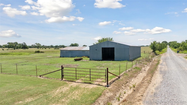 719 Oklahoma Ave, Wynona, OK 74084 - view of pole building featuring a rural view