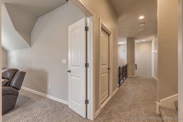 449 E 129th Pl, Jenks, OK 74037 - hall with carpet floors and recessed lighting