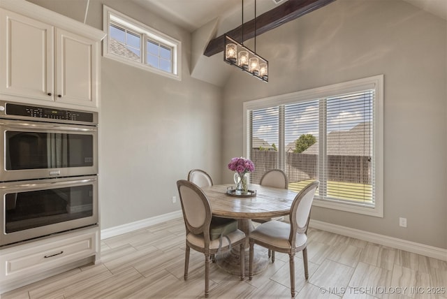 449 E 129th Pl, Jenks, OK 74037 - dining room featuring healthy amount of natural light, a chandelier, and wood finish floors