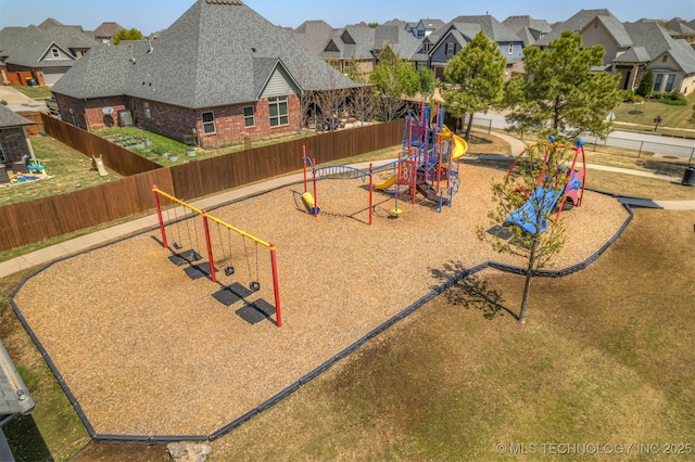 449 E 129th Pl, Jenks, OK 74037 - view of play area with a residential view