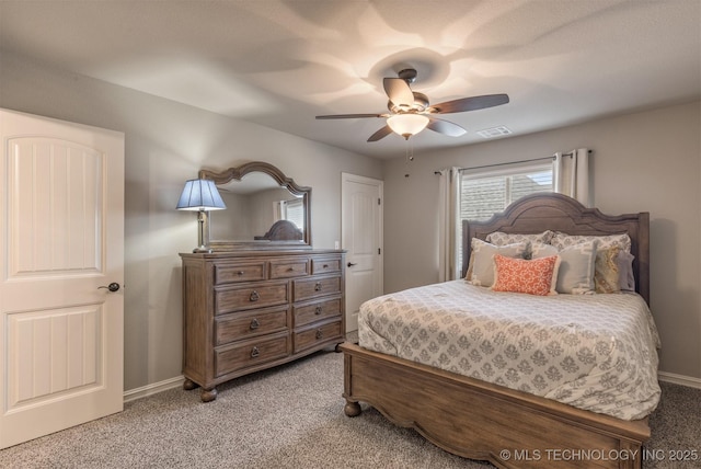 449 E 129th Pl, Jenks, OK 74037 - bedroom with light colored carpet and a ceiling fan