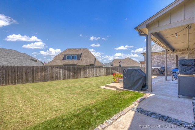 449 E 129th Pl, Jenks, OK 74037 - fenced backyard featuring a patio