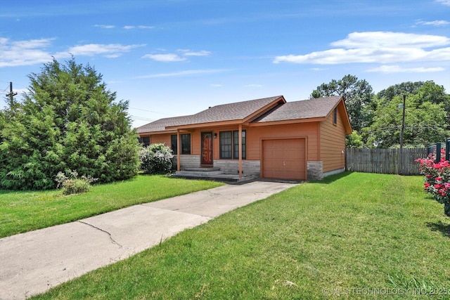 705 W Hartford Pl, Broken Arrow, OK 74012 - ranch-style home with a garage, concrete driveway, and roof with shingles