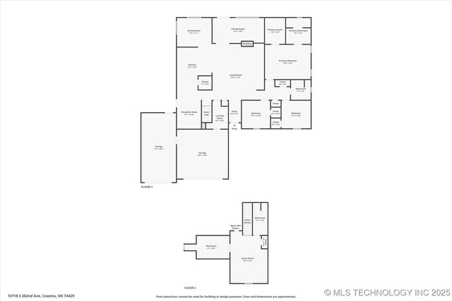 13718 S 262nd E Ave, Coweta, OK 74429 - view of floor plan / room layout
