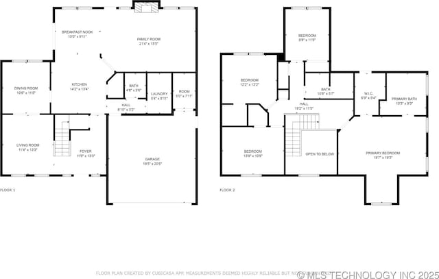 200 N Redwood Ct, Broken Arrow, OK 74012 - view of floor plan / room layout