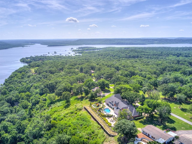 34159 E 698th Rd, Wagoner, OK 74467 - bird's eye view of a nearby body of water