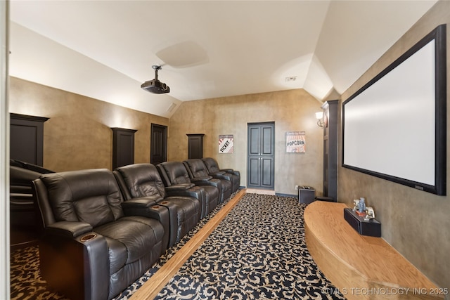 19735 E Woodhaven Rd, Owasso, OK 74055 - cinema room featuring lofted ceiling