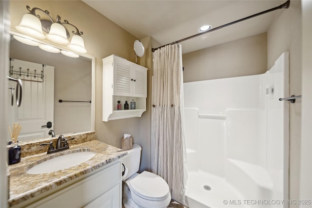 19735 E Woodhaven Rd, Owasso, OK 74055 - full bath with vanity and a shower with shower curtain