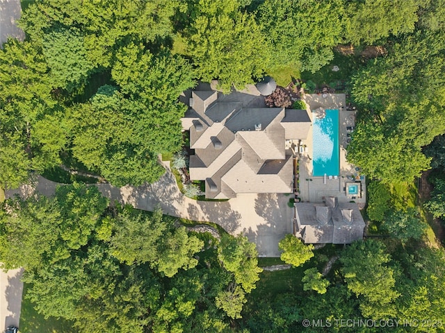 19735 E Woodhaven Rd, Owasso, OK 74055 - aerial view of property's location with a pool area