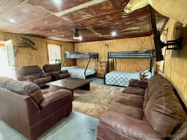 105148 S 4500, Vian, OK 74962 - cinema with wooden walls, healthy amount of natural light, and wood ceiling