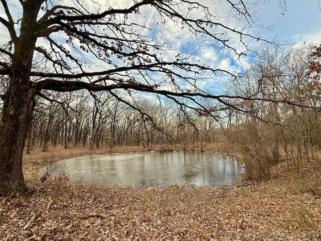 105148 S 4500, Vian, OK 74962 - water view featuring a heavily wooded area