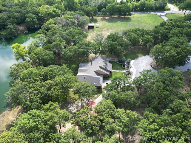 6166 Hedges St, Ardmore, OK 73401 - view from above of property featuring a nearby body of water