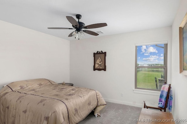 8337 N 149th E Ave, Owasso, OK 74055 - carpeted bedroom featuring baseboards and ceiling fan