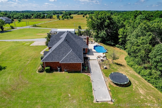 33922 S 4240th Rd, Inola, OK 74036 - view from above of property with a pool area