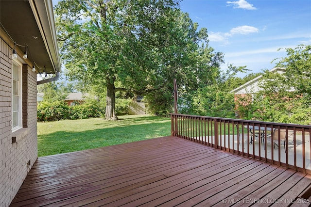 3926 E 51st Pl, Tulsa, OK 74135 - deck with a lawn