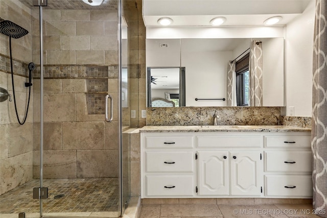 18251 145th W Ave, Sapulpa, OK 74066 - bathroom with vanity and a shower stall