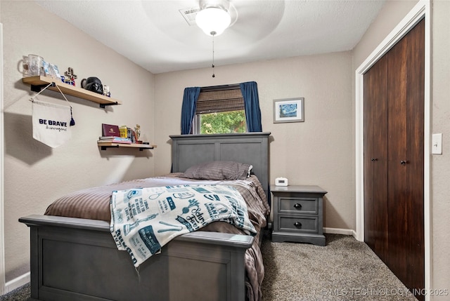 18251 145th W Ave, Sapulpa, OK 74066 - carpeted bedroom featuring a closet and a ceiling fan