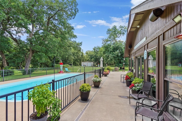 18251 145th W Ave, Sapulpa, OK 74066 - view of pool with a patio and view of scattered trees