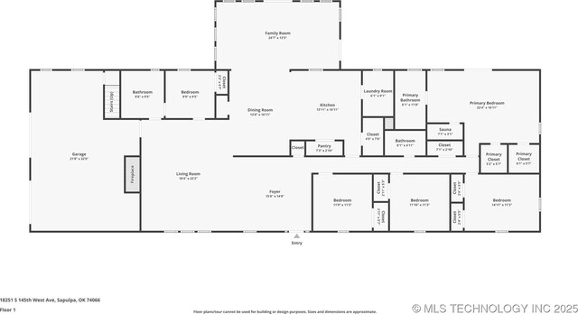 18251 145th W Ave, Sapulpa, OK 74066 - view of room layout