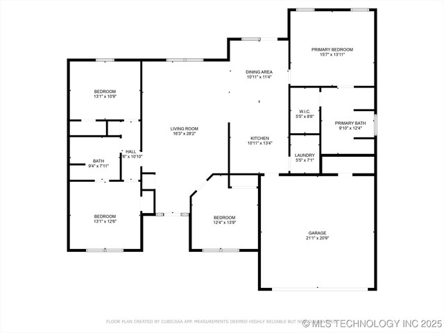 545 E 498th Cir, Pryor, OK 74361 - view of floor plan / room layout