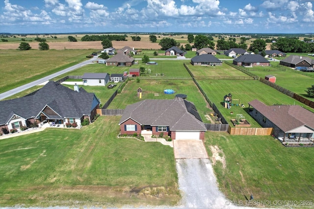 545 E 498th Cir, Pryor, OK 74361 - aerial perspective of suburban area