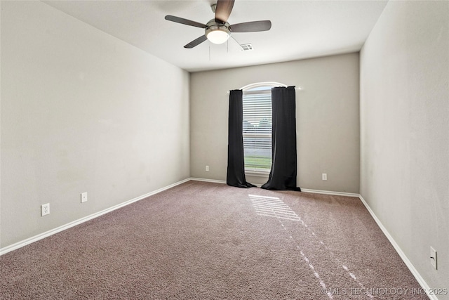 5612 N 31st St, Broken Arrow, OK 74014 - carpeted spare room with ceiling fan and baseboards