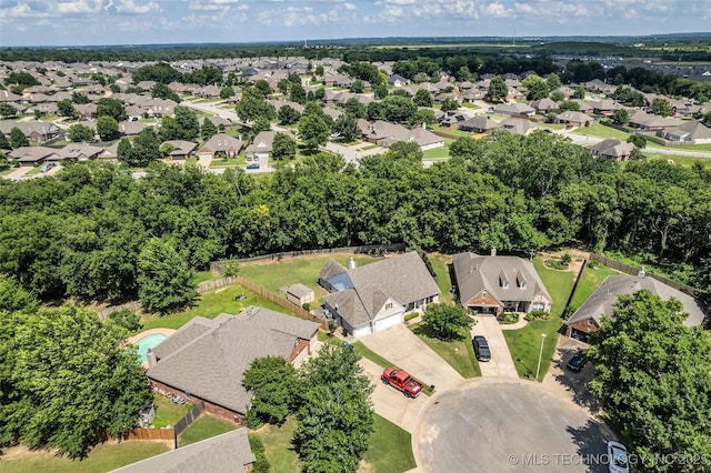 19722 E 50th Ct S, Broken Arrow, OK 74014 - aerial perspective of suburban area