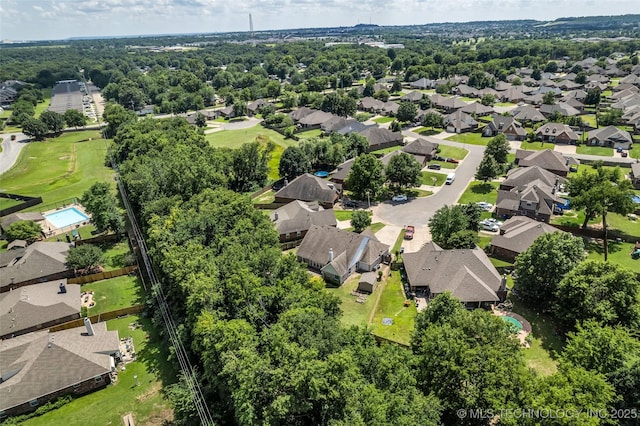 19722 E 50th Ct S, Broken Arrow, OK 74014 - aerial perspective of suburban area