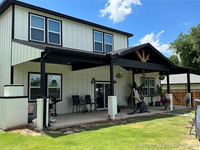 3309 S 116th E Pl, Tulsa, OK 74146 - rear view of house with a patio area