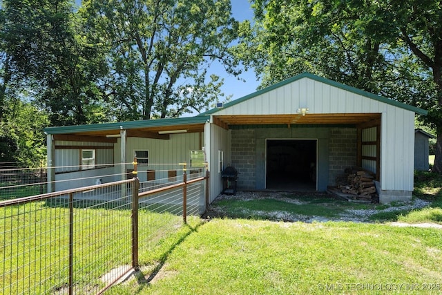 441059 E 155th Rd, Bluejacket, OK 74333 - view of outbuilding with an exterior structure