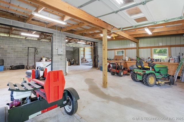 441059 E 155th Rd, Bluejacket, OK 74333 - view of garage
