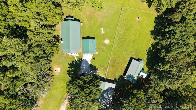 441059 E 155th Rd, Bluejacket, OK 74333 - aerial view