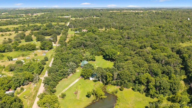 441059 E 155th Rd, Bluejacket, OK 74333 - drone / aerial view of a forest