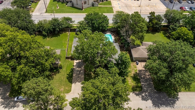 3447 S Gary Pl, Tulsa, OK 74105 - aerial view of a pool area