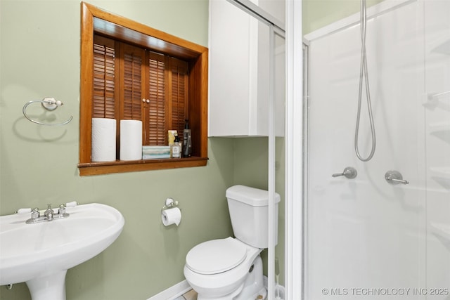4247 S Owasso Ave, Tulsa, OK 74105 - bathroom featuring a shower stall and a sink