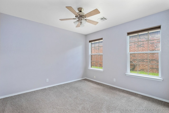 20409 E 49th St S, Broken Arrow, OK 74014 - unfurnished room featuring carpet floors and a ceiling fan