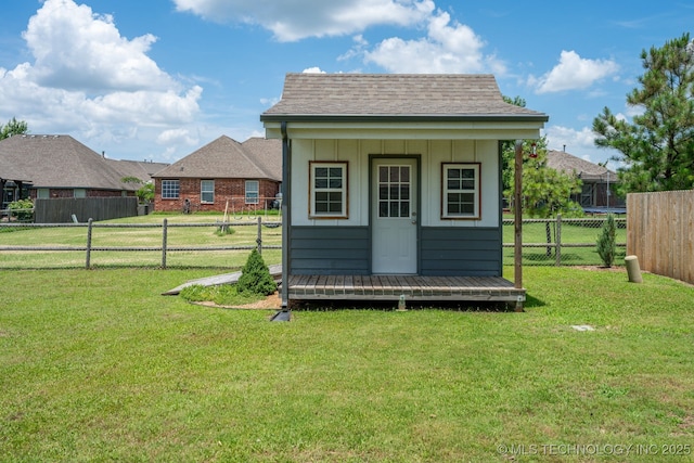 20409 E 49th St S, Broken Arrow, OK 74014 - view of outdoor structure with a fenced backyard